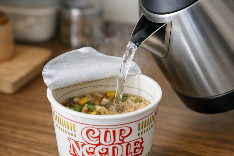 カップヌードルのお湯の量は何ml？ビッグ・ミニ等サイズ別目安を解説！