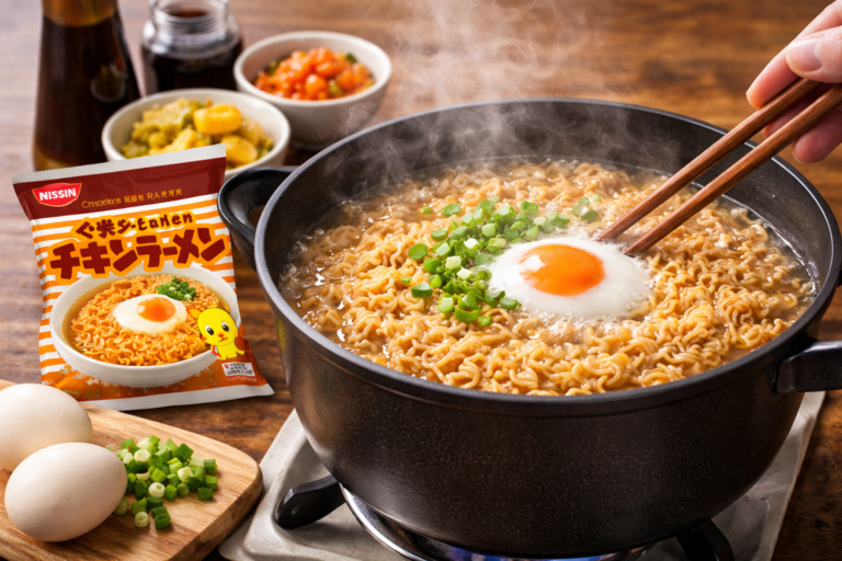 チキンラーメンの水の量は何ml？熱湯かけ・煮こみ・2袋まで徹底解説
