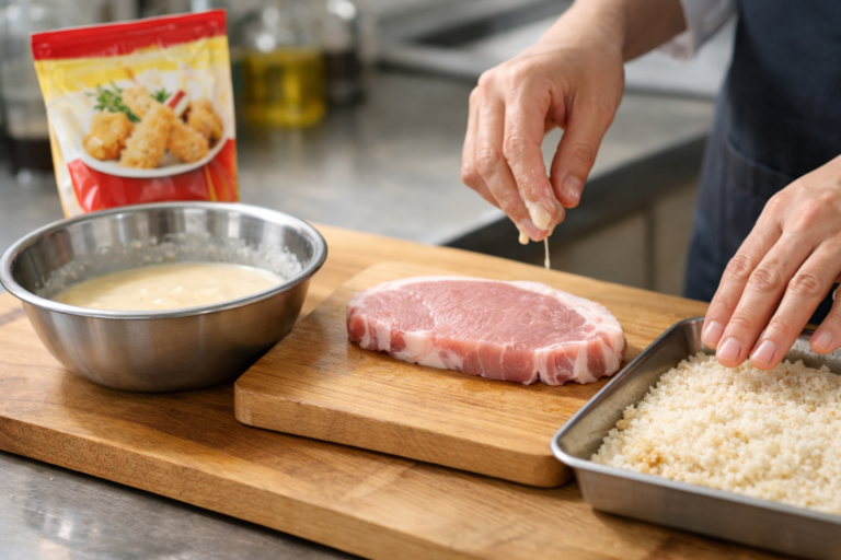 とんかつの小麦粉の代わりに天ぷら粉は使える？作り方と仕上がりの違いを解説