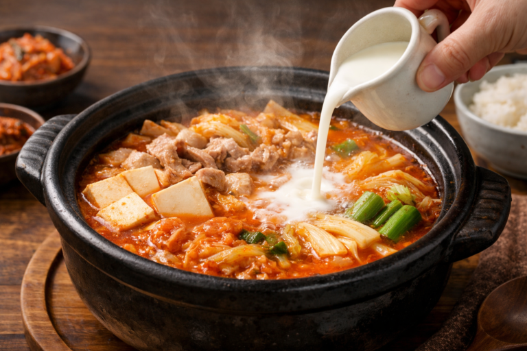 キムチ鍋を甘くする方法は？牛乳や豆乳以外でも辛さをまろやかにするコツ