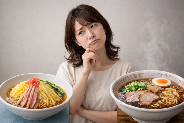 冷やし中華をラーメンにするのはアリ？麺はOK・付属スープはNGな理由