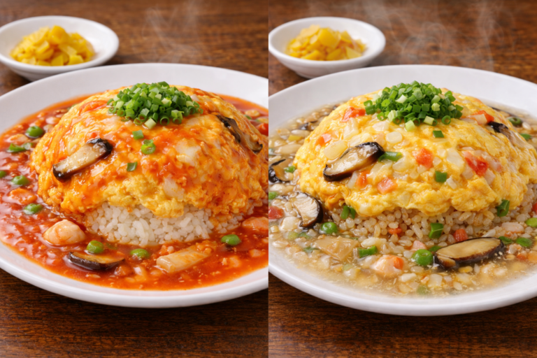 天津飯のご飯の味は白米とチャーハンどっち？あん別に相性を徹底比較