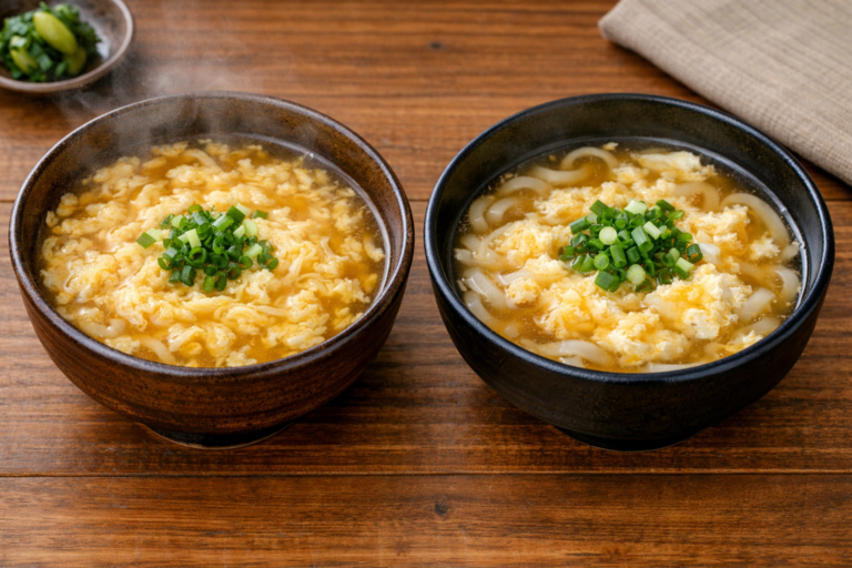 かきたまうどんと卵とじうどんの違いとは？とろみの有無と作り方を解説