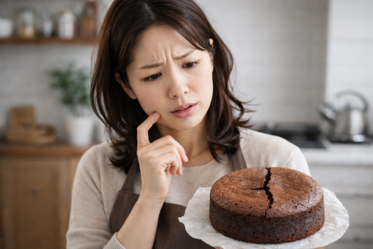 ガトーショコラが割れる原因は？失敗ではない理由と陥没する原因・対策を解説