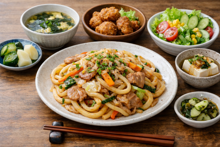 焼うどんの付け合わせには何が合う？献立がすぐ決まるおすすめ組み合わせ