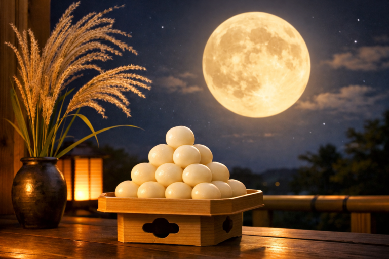 月見団子はいつ食べる？2026年の日付と正しいタイミング・食べ方を解説