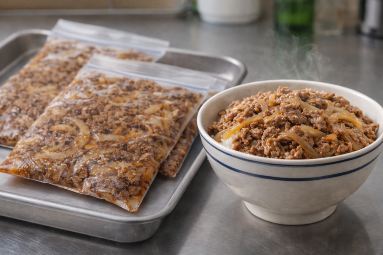 牛丼の作り置きは何日もつ？冷蔵・冷凍の保存期間と安全な保存方法