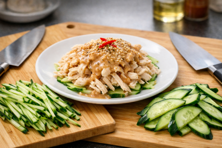 バンバンジーのきゅうりの切り方は？細さ・皮むき・塩もみの正解を解説