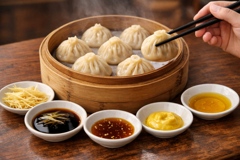 小籠包に何つける？黒酢・ポン酢・からしの定番調味料を解説