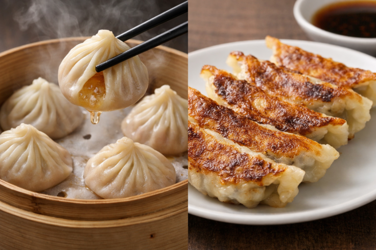 小籠包と餃子の違いは何？定義・皮・餡・点心の違いまで徹底解説