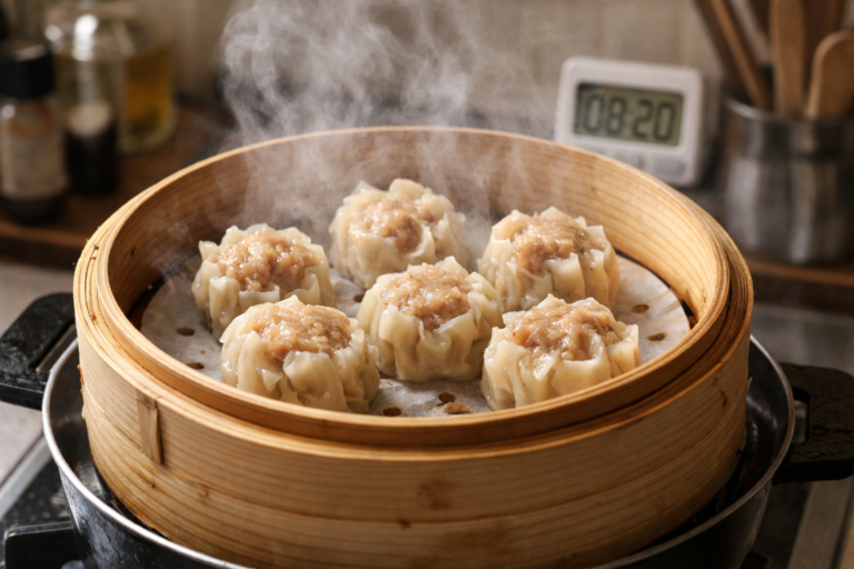 焼売の蒸し時間は何分？サイズ・冷凍別に失敗しない目安を解説