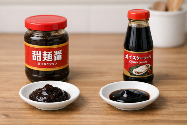 甜麺醤はオイスターソースで代用できる？失敗しない配合と注意点を解説