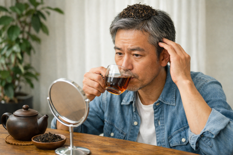 プーアル茶は白髪に効果ある？飲む場合と茶葉で毛染めができる説を解説