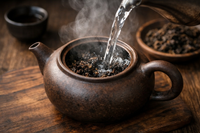 プーアル茶の正しい入れ方｜洗茶・水・急須の選び方まで初心者向けに解説