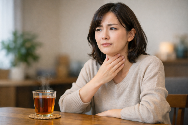 烏龍茶は喉に悪い？イガイガ・乾燥する原因と正しい飲み方を解説