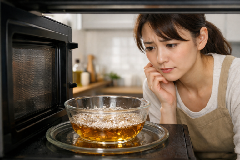 みりんをレンジで温めると爆発する？安全な煮切り方法と注意点を解説