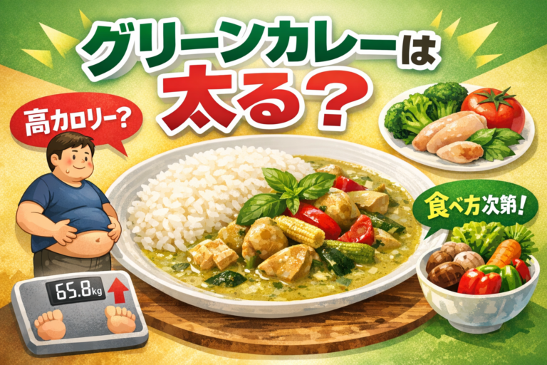 グリーンカレーは太る？カロリーが高い理由と太りにくい食べ方を解説
