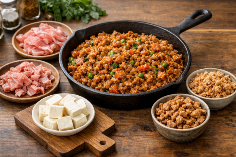 キーマカレーのひき肉は代用できる？肉・豆腐・大豆ミートの使い分け方