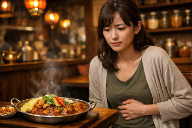 スパイスカレーでお腹を壊す原因とは？下痢・腹痛が起こる理由と対策を解説