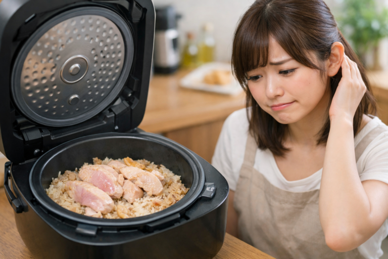 カオマンガイを炊飯器で作ると生煮えする？原因と対策・再加熱の安全ポイントまで解説