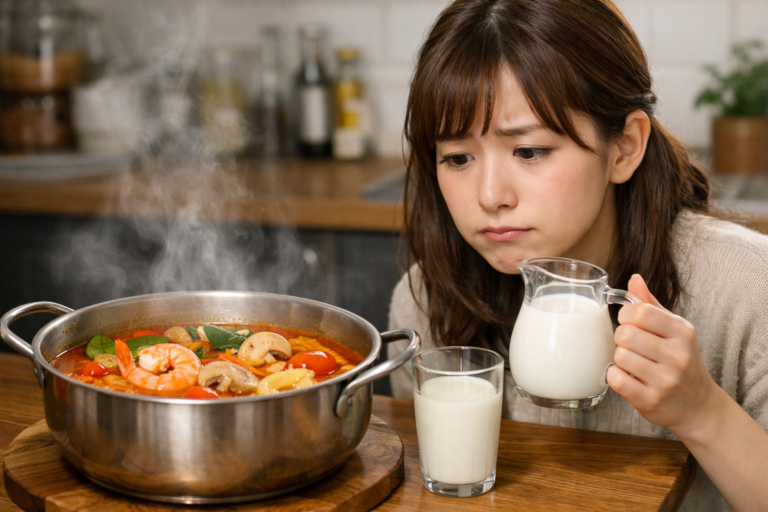 トムヤムクンに牛乳は使える？失敗しない作り方と味の変化を詳しく解説