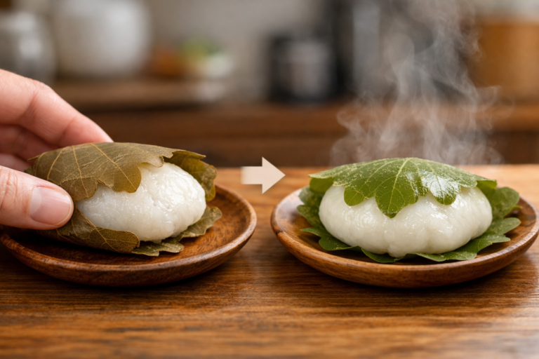 柏餅が固くなったらどうする？レンジ・蒸し器でやわらかく戻す方法と原因を解説