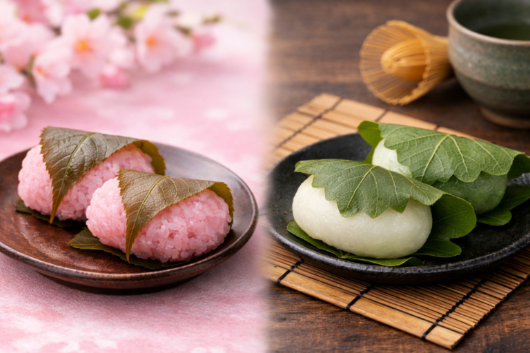 桜餅と柏餅の違いは？時期・意味・葉っぱの食べ方まで分かりやすく解説